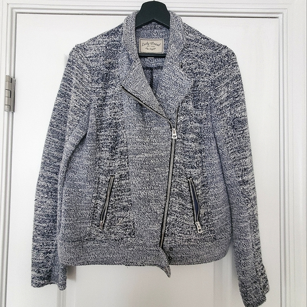 Lucky Brand Light Indigo Moto Jacket